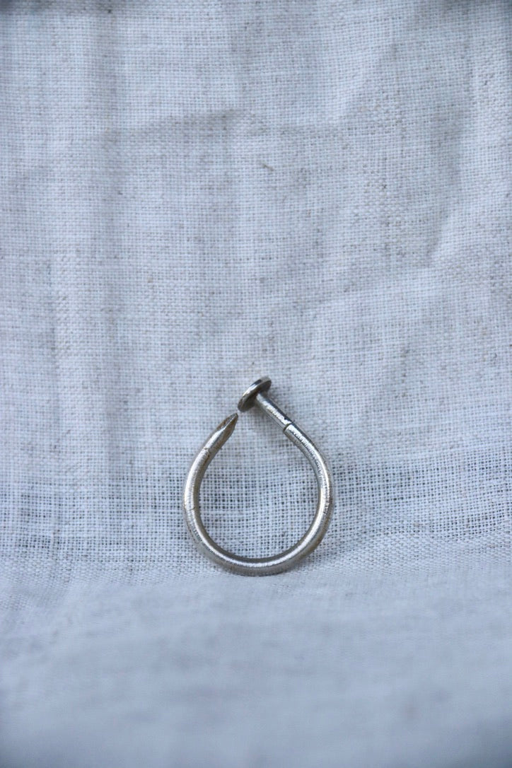 Sterling Silver Nail Keychain