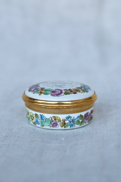 Halcyon Days Flower Enamel Box