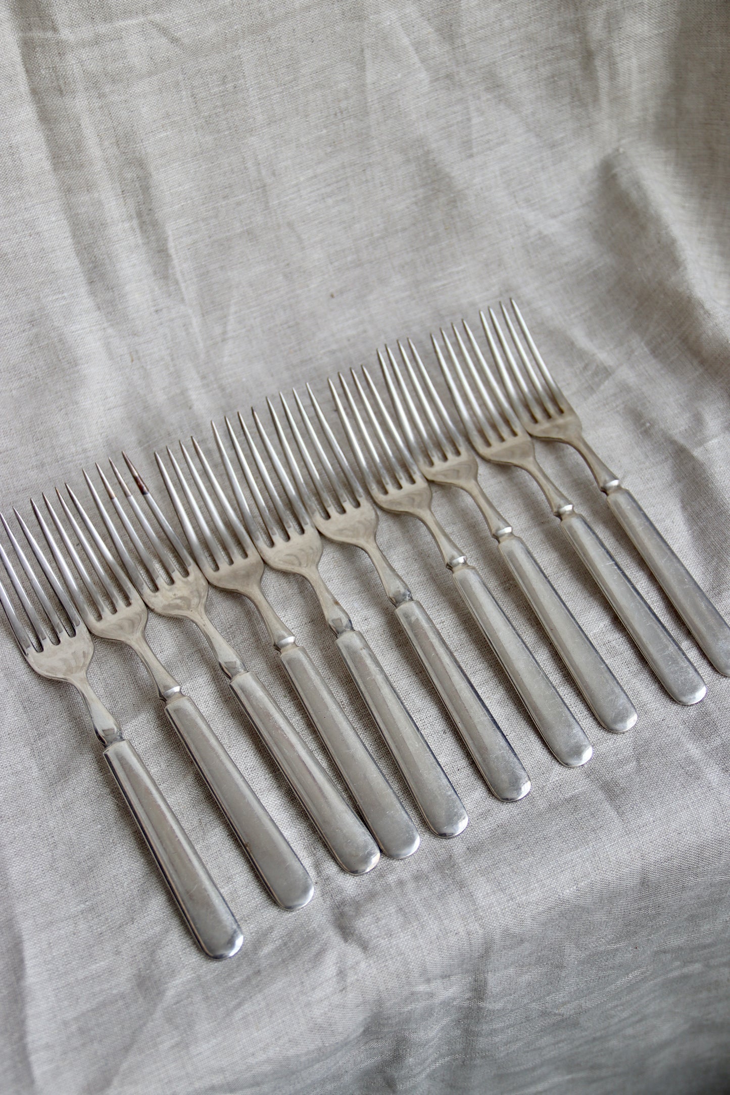 28 Piece Vintage Set of Rogers Sterling Silver Plated Knives and Forks