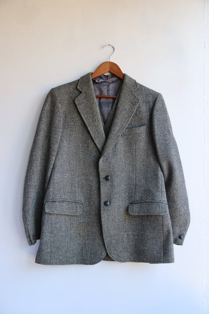 Vintage 1960s Vest Suit Jacket Set - as is