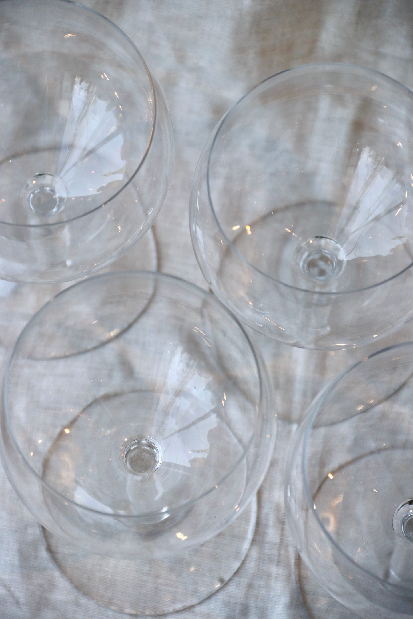 Set of 5 Baccarat crystal stemware