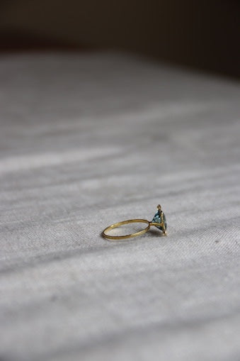 Blue Topaz Ring - 14K