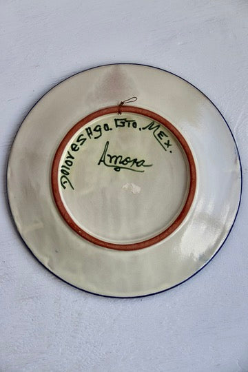 Mexican Hand Painted Fruit Design Ceramic Plate