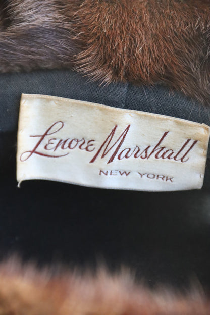 Vintage Lenore Marshall Fur Rim Hat