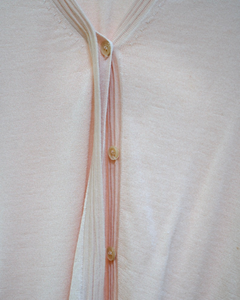 Manrico Pink Cashmere Sweater and Vest Set