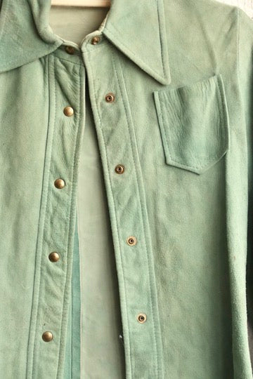 Alamor – Joan Sparks Designs Green Leather Top