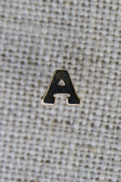 Zoe Chicco 14k Gold Initial Letter A Stud