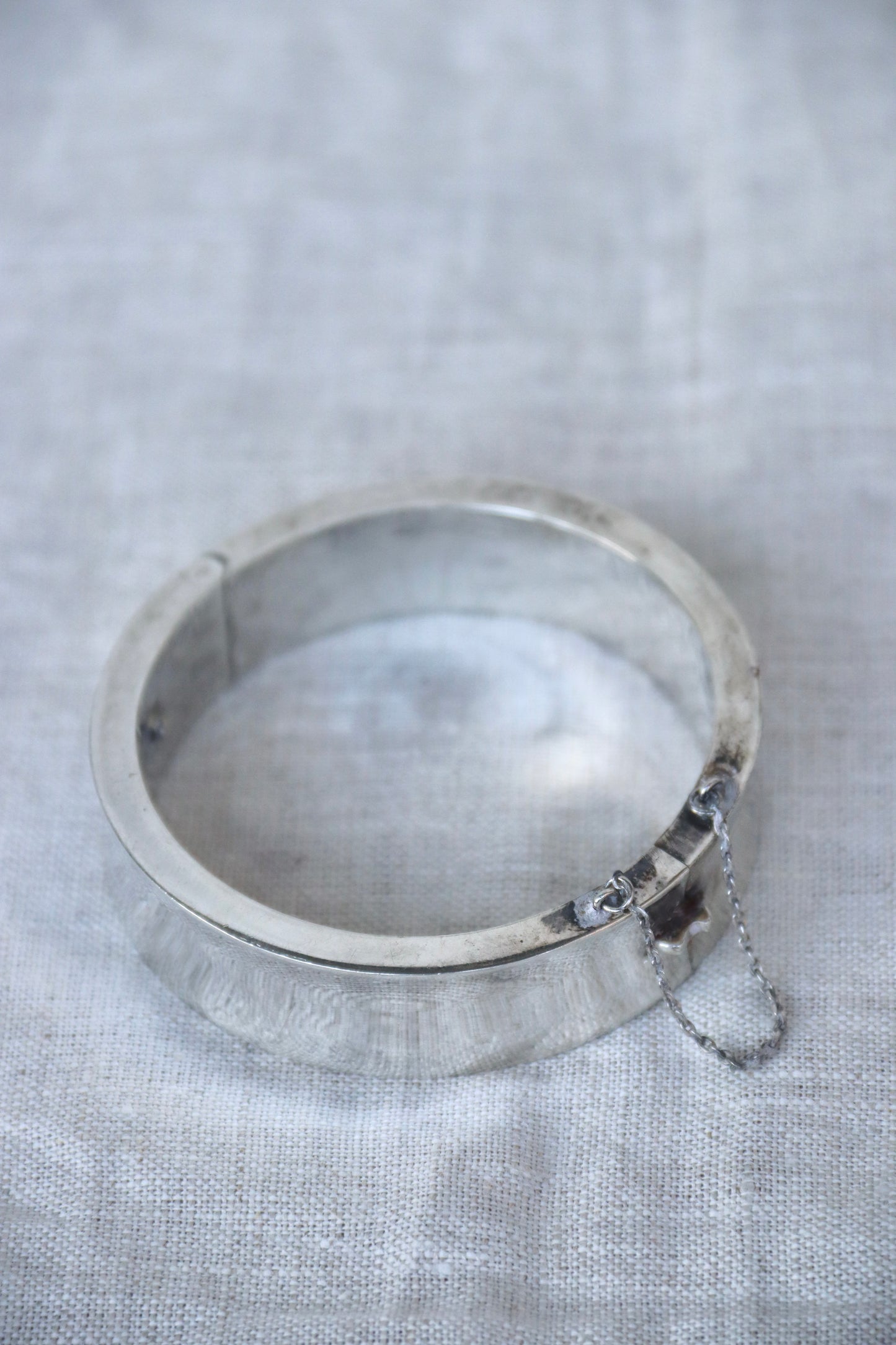 Sterling Silver Concave Bracelet