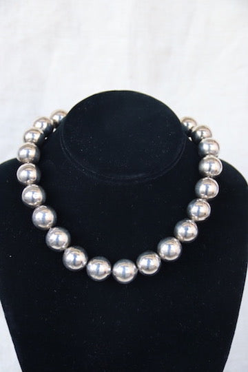 Mexican Sterling Silver Sphere Necklace