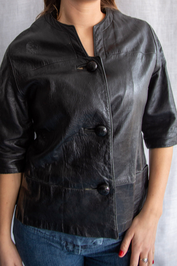 Black leather Jacket