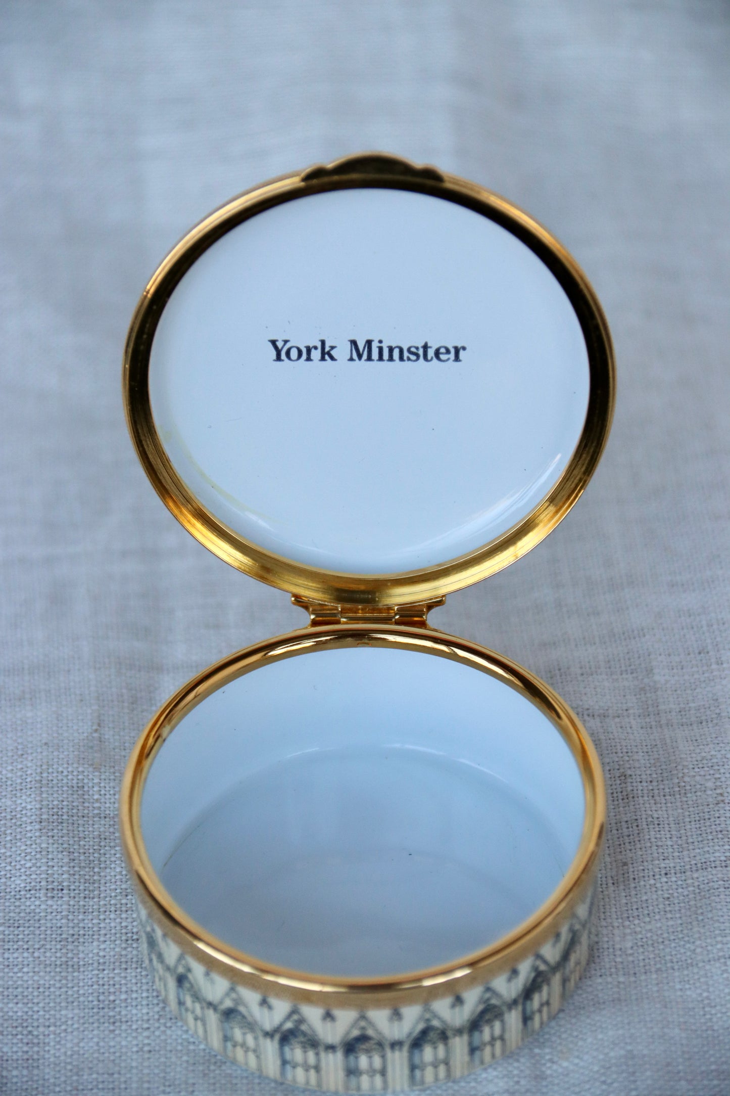 York Minster Enamel Box