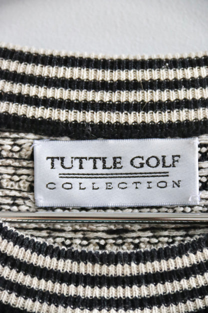 Tuttle Golf Black and White Sweater