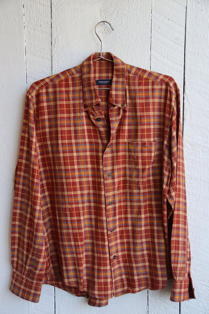 Burberry Plaid Button Down Shirt