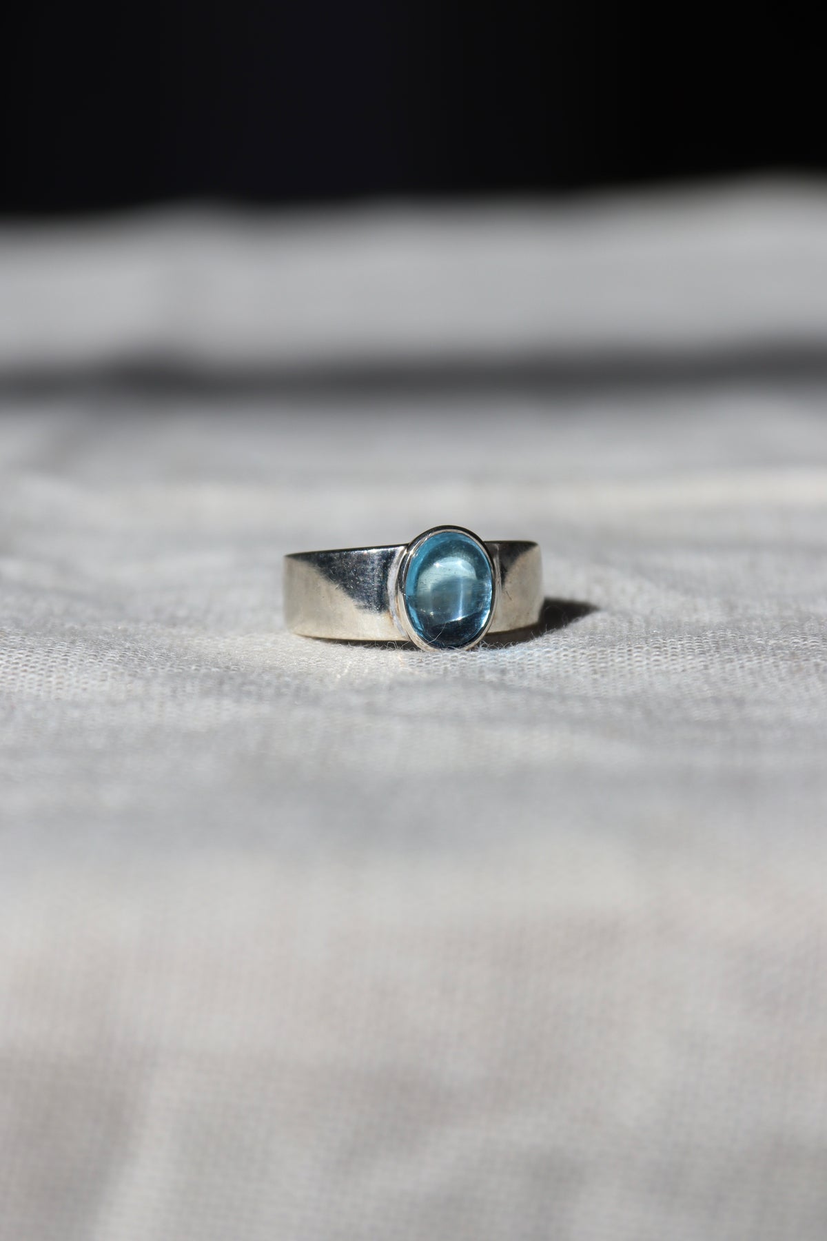 Sterling Silver and Swiss Blue Topaz Ring