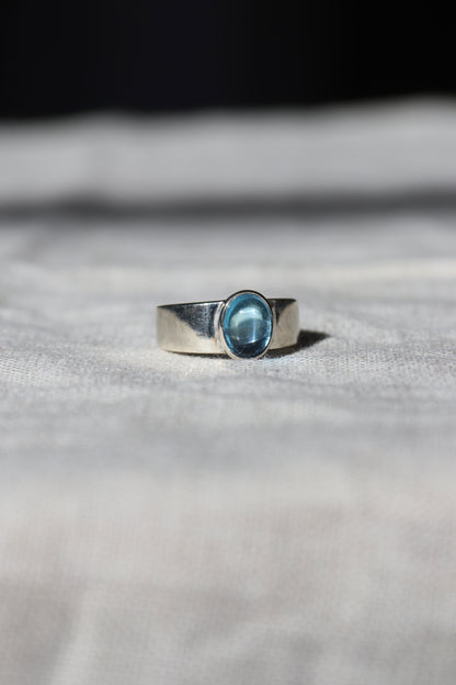Sterling Silver and Swiss Blue Topaz Ring