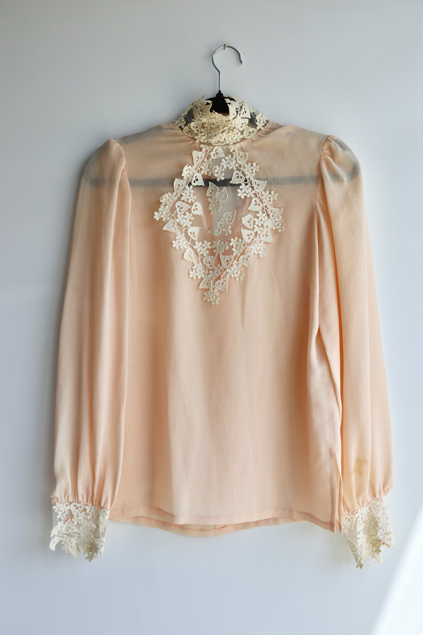 Vintage Sheer Top with lace