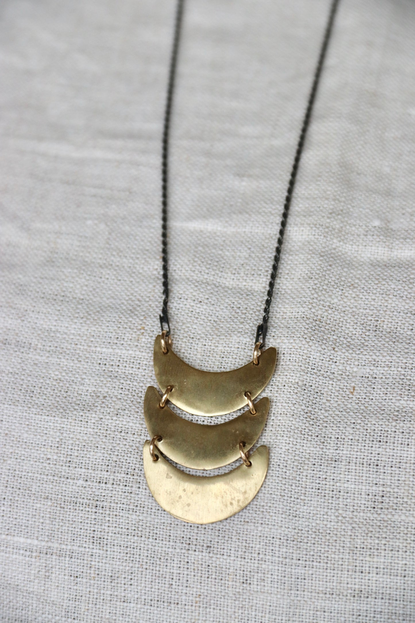 Marisa Mason Brass and Sterling Silver Necklace