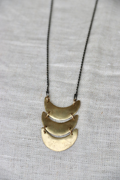 Marisa Mason Brass and Sterling Silver Necklace