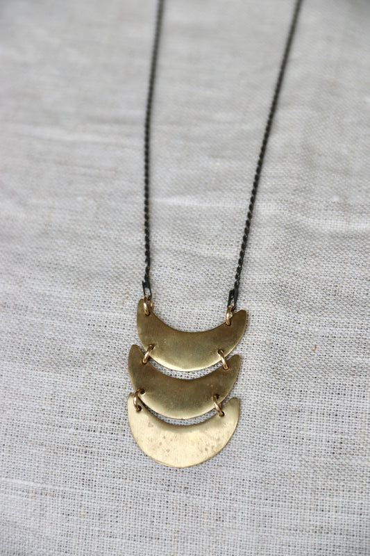 Marisa Mason Brass and Sterling Silver Necklace