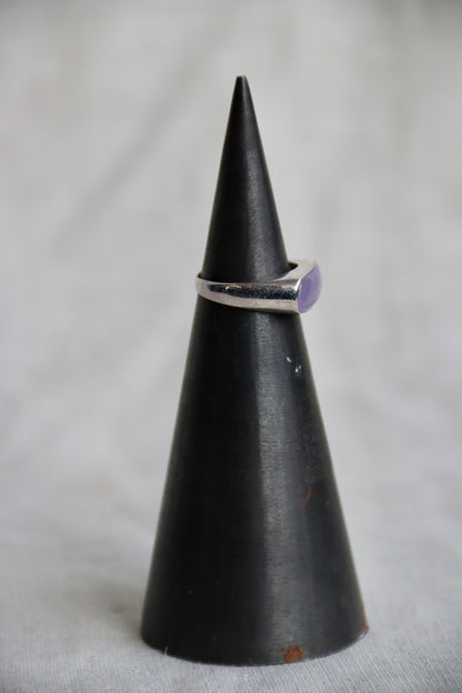 Lavender Jade Silver RIng