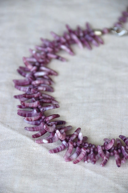 Purple Spiny Shell Necklace