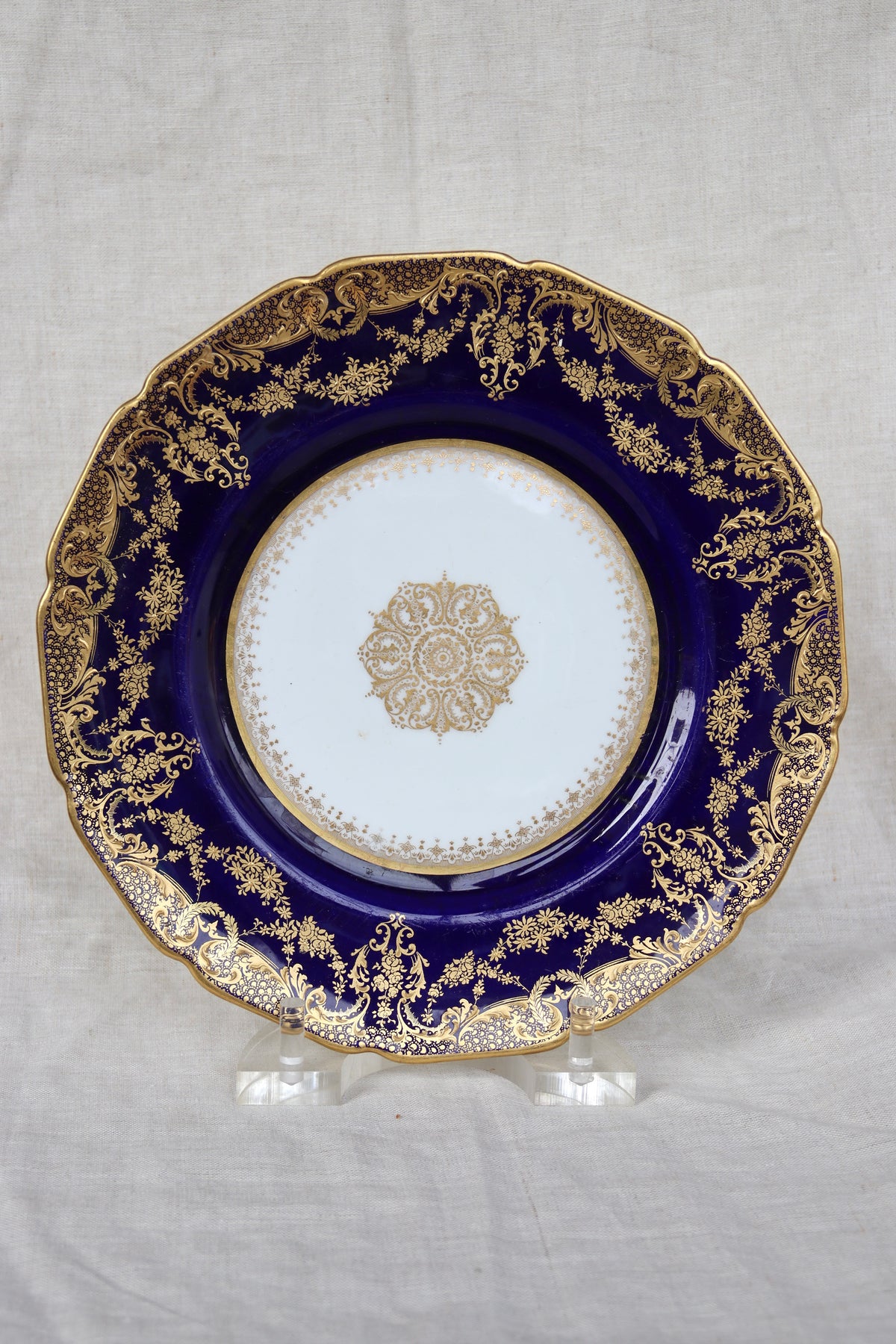 Royal Doulton Blue and Gold Plate