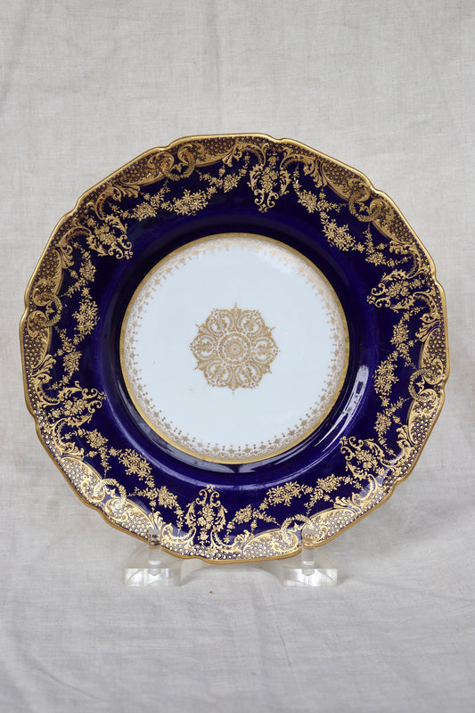 Royal Doulton Blue and Gold Plate