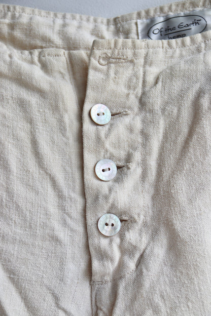 Of The Earth Hemp White Pants - as is