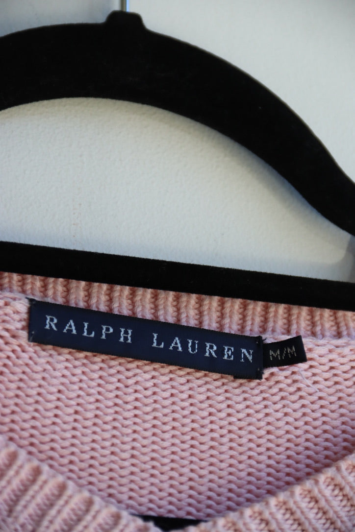 Ralph Lauren Pink Cotton Sweater