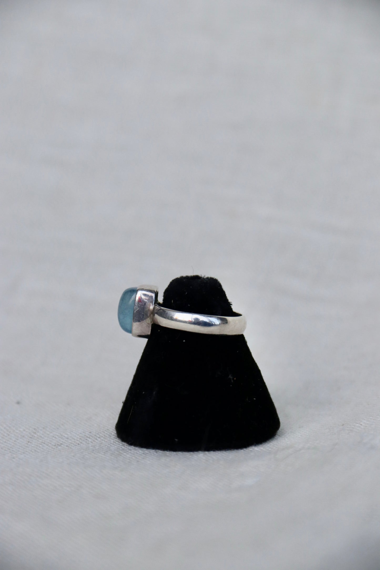 Sterling Silver Aquamarine Ring