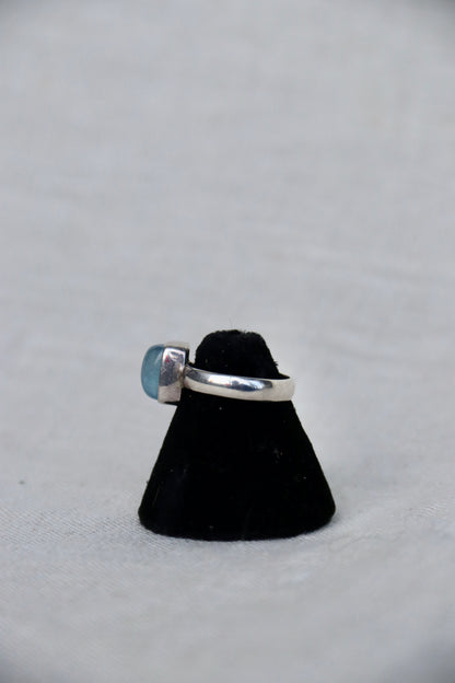 Sterling Silver Aquamarine Ring