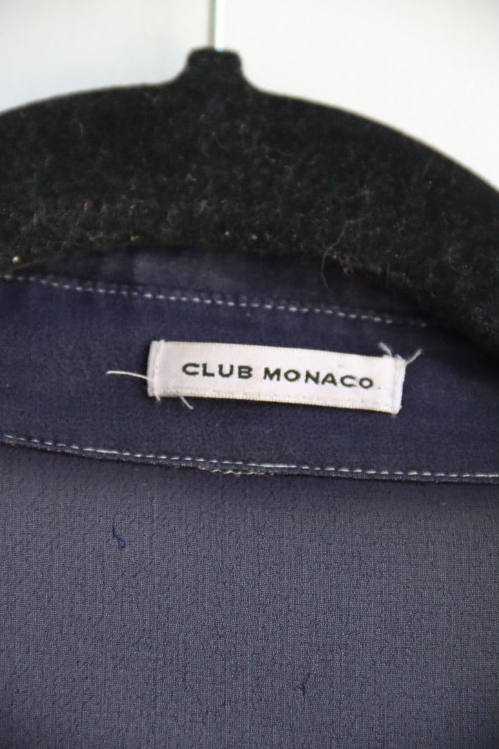 Club Monaco Sheer Silk Top