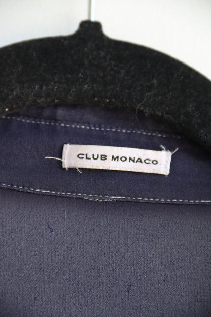 Club Monaco Sheer Silk Top