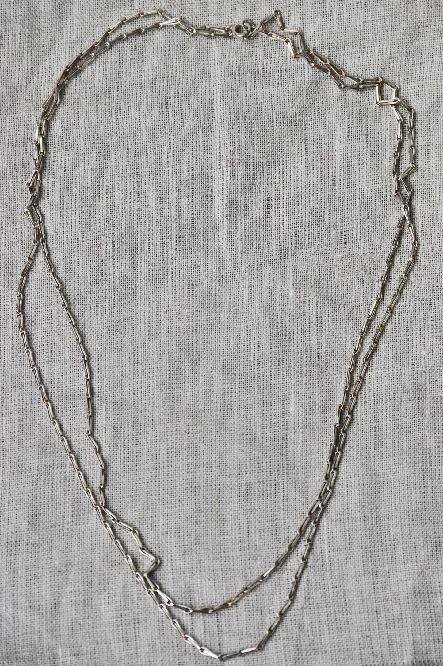 Sterling Silver Long Chain Necklace