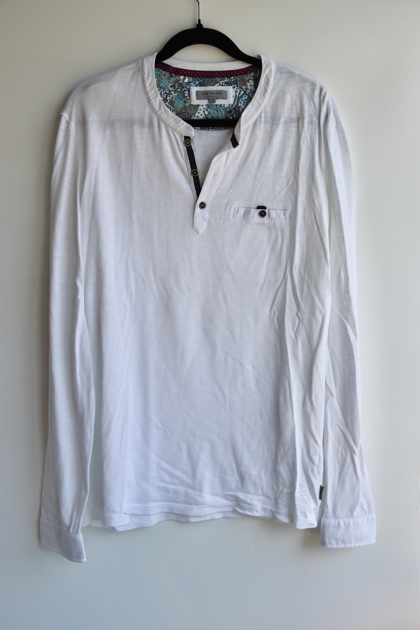 Ted Baker White Long Sleeve Tshirt