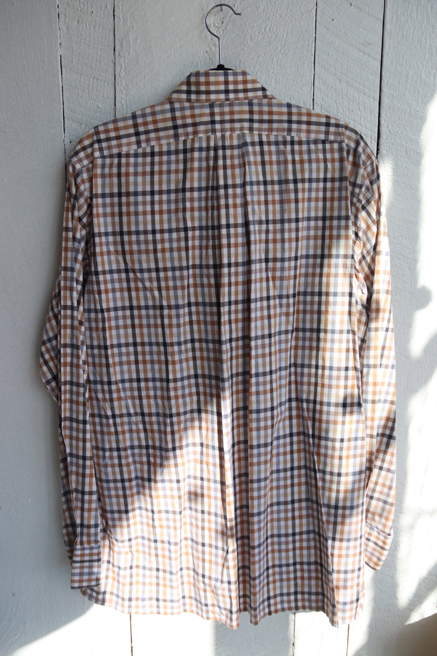 Mens Maus & Hoffman Plaid Button Down Dress Shirt