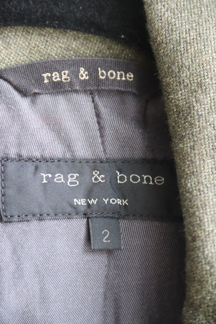 Rag & Bone Green Trench Coat