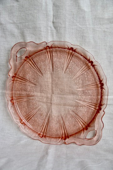 Cherry Blossom Pink Handled Tray