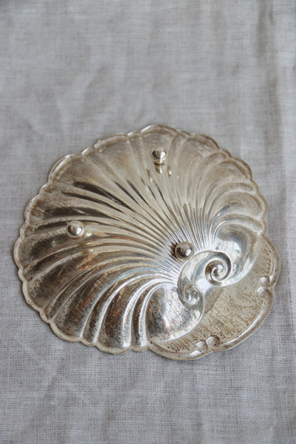 Sterling Silver Shell Dish - three foot