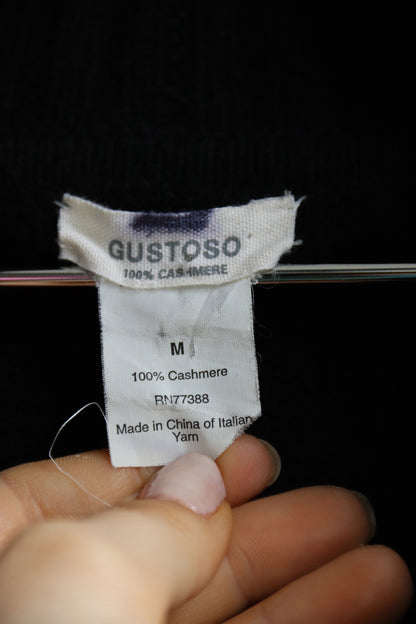 Vintage Gustoso Black Cashmere Sweater