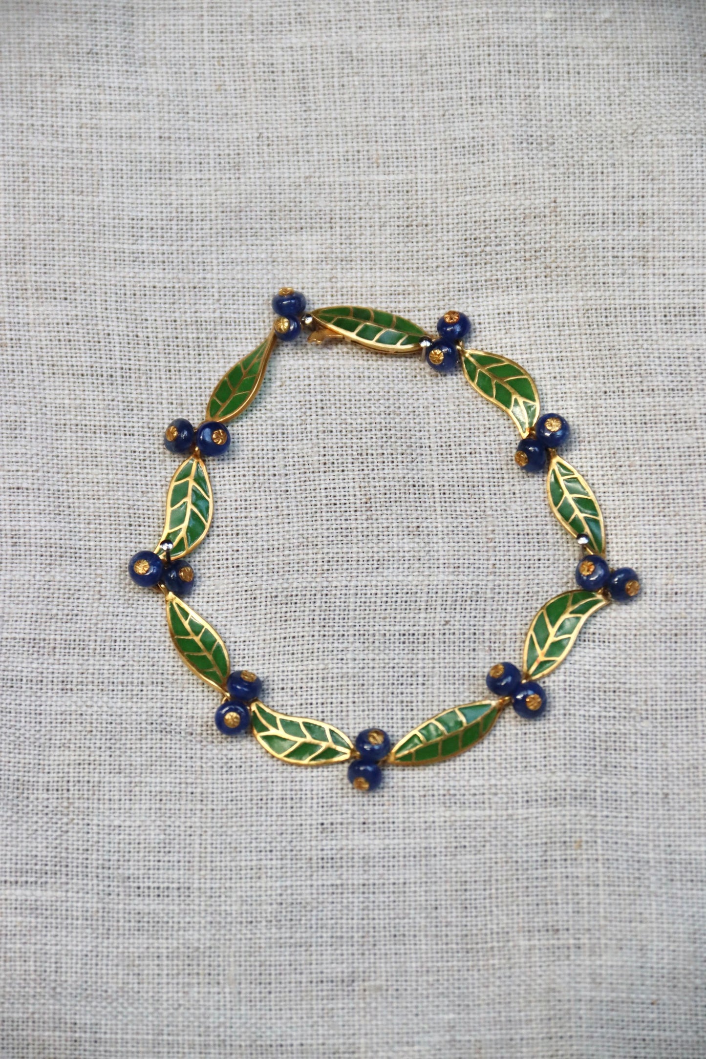 T.W. McClelland Sapphire Blueberry Bracelet - 18K Gold