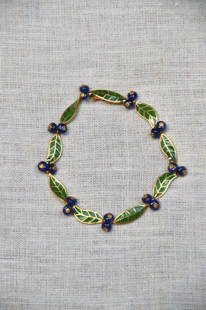 T.W. McClelland Sapphire Blueberry Bracelet - 18K Gold