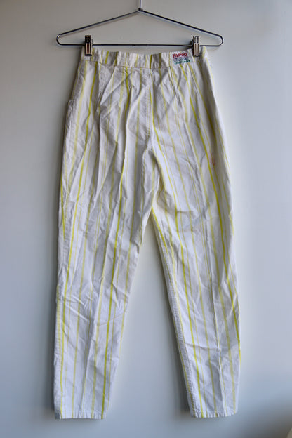 Vintage Filippo Toti Striped Cotton Pants