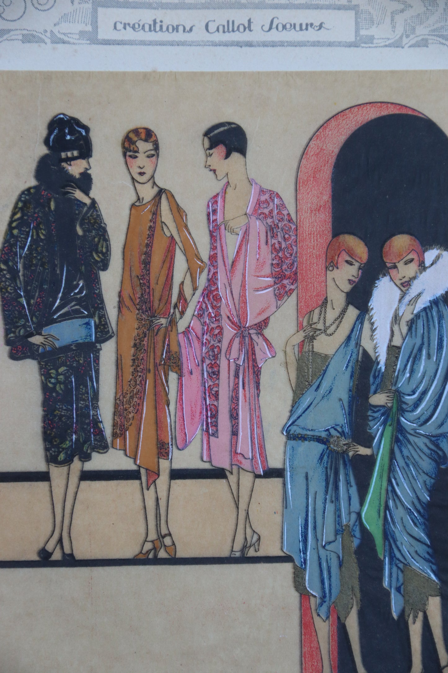 Original French Art Deco 1920s Fashion Pochoir Prints