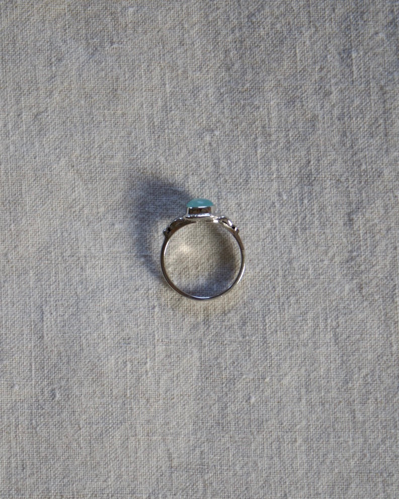 Sterling Silver Aquamarine Ring