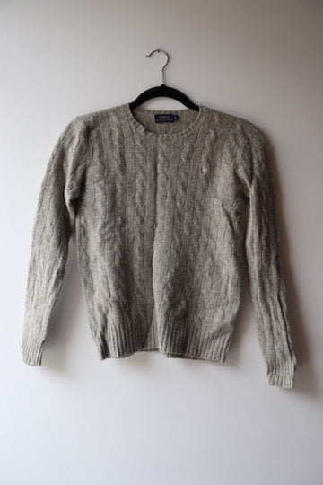 Ralph Lauren “Polo” Grey Cashmere Sweater