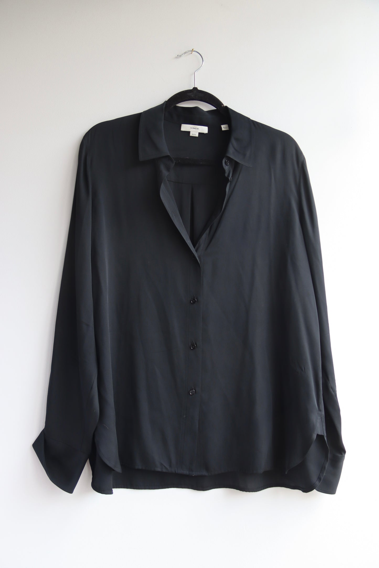 Vince Black Silk Top