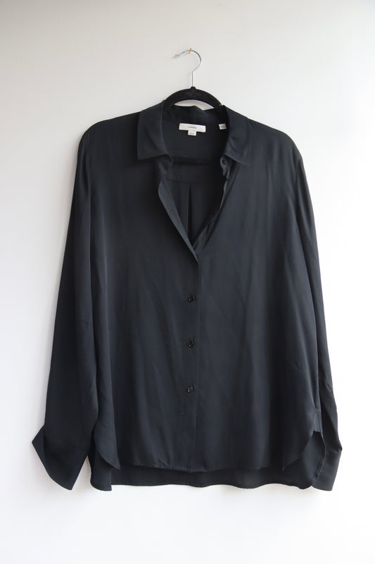 Vince Black Silk Top