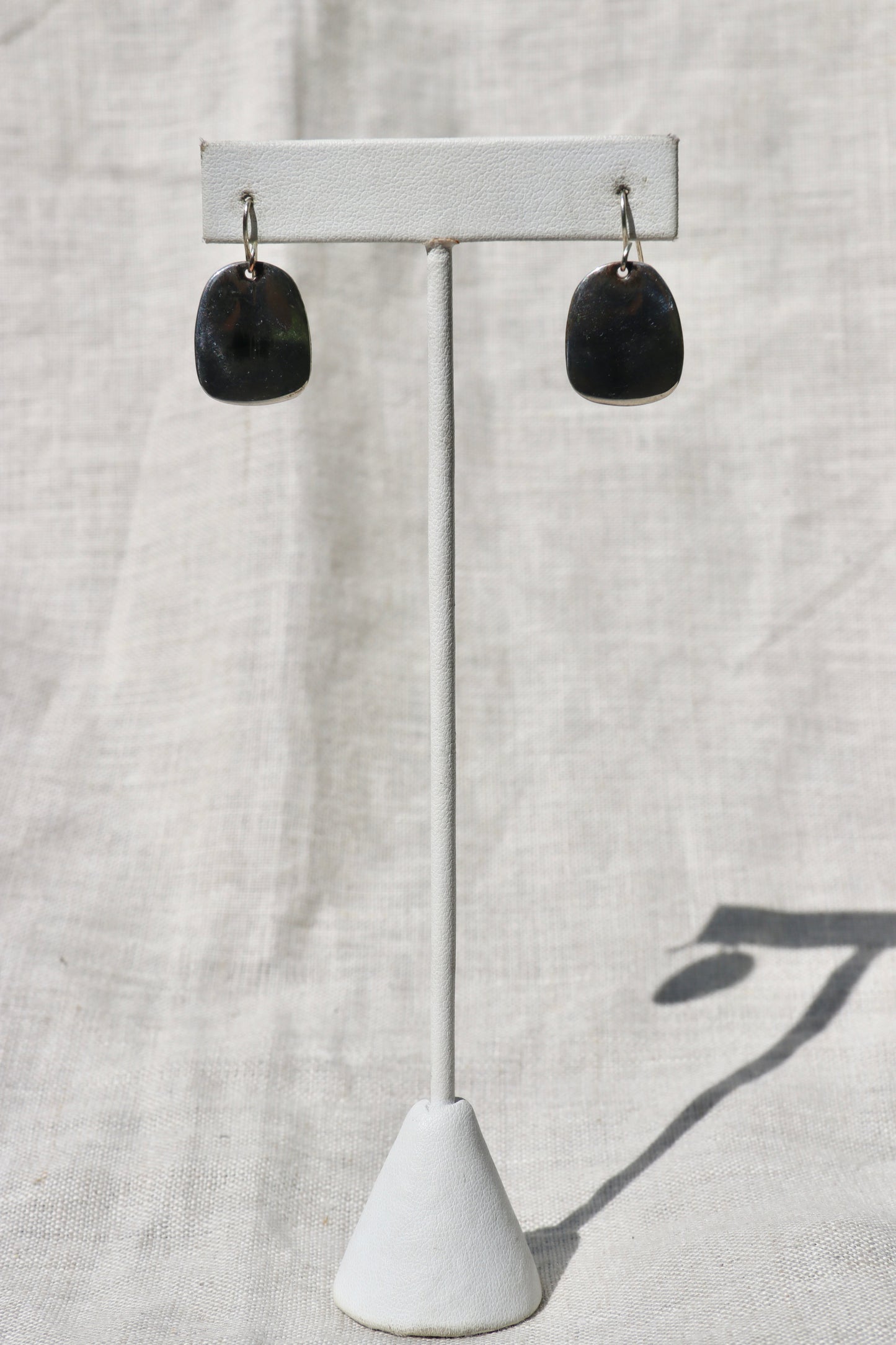 Sterling Silver Tag Earrings