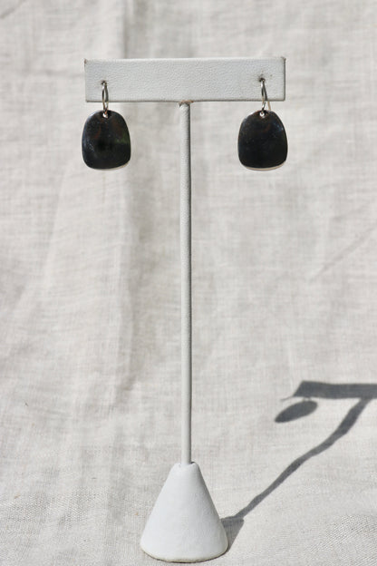 Sterling Silver Tag Earrings